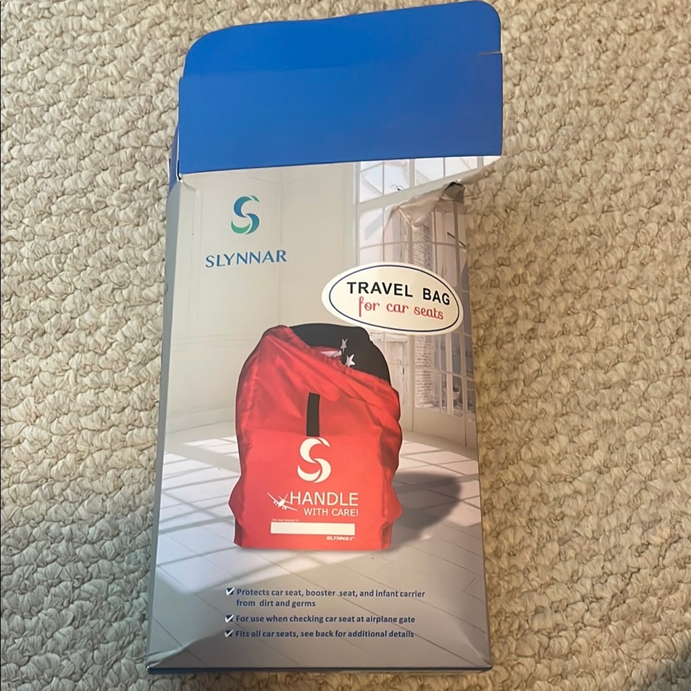 Slynnar Black Travel Bag for Car Seats